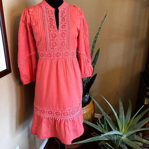 akemi kin embroidered dress Anthropologie Josephine Embroidered Dress by Akemi + Kin Women's Smal Bad Dogs Sales